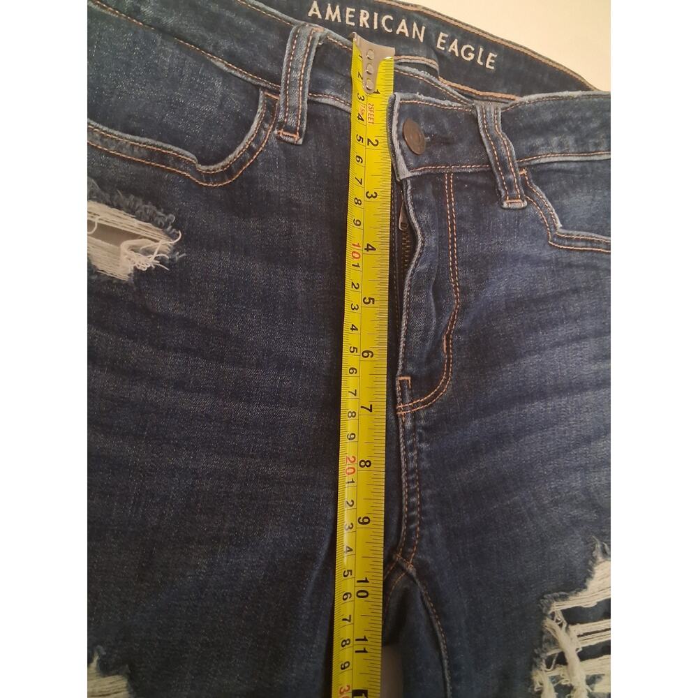 American Eagle Ne(x)t Level Stretch Hi-Rise Jegging Size 2 Short Distressed - Picture 11 of 14